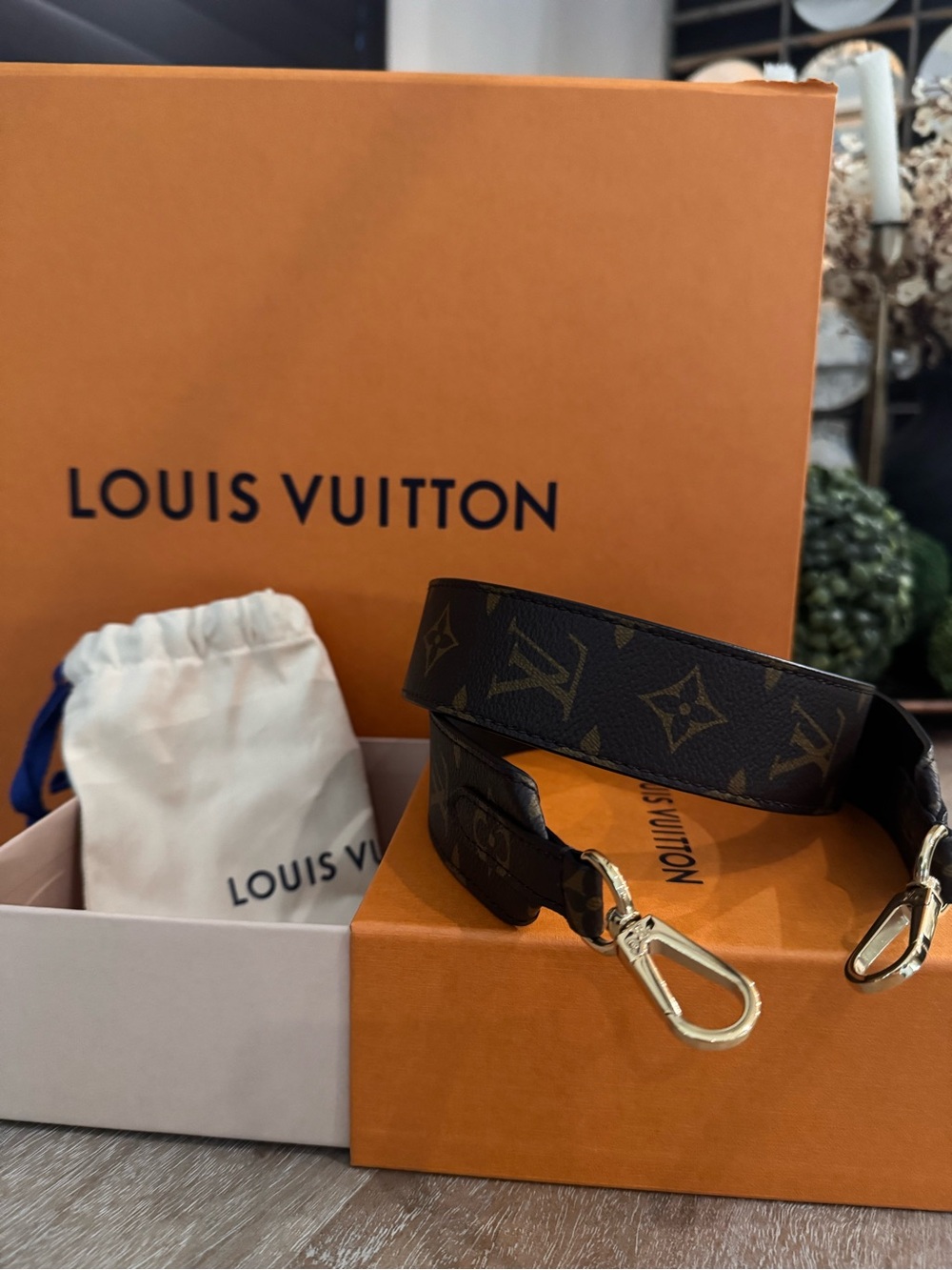 ✨ AUTHENTIC LOUIS VUITTON MONOGRAM BANDOUliÈRE SHOULDER STRAP — NWOT ✨